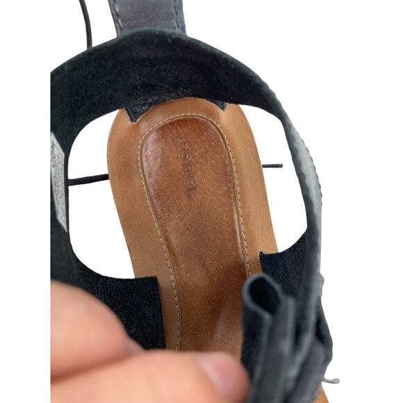 *SOREL Summer Boot Sandal Womens 10 Gray Distressed Leather Gladiator Festival - Picture 15 of 16